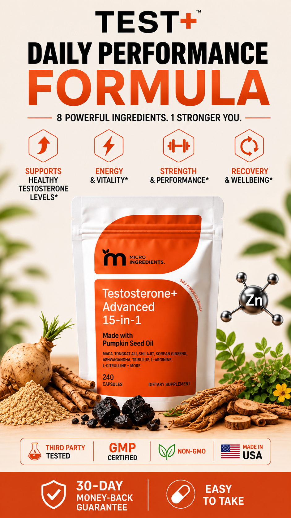 Test+ Daily Performance Formula